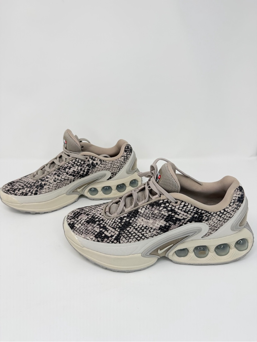 Nike Women's Snake-Print Athletic Sneakers in Taupe and Black